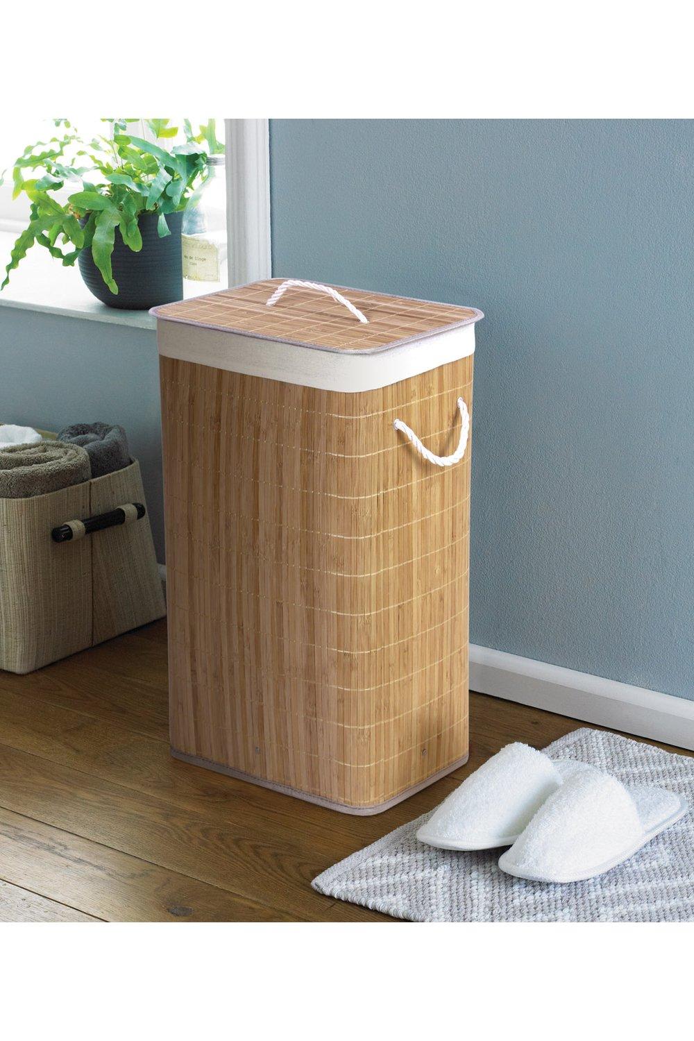 Natural Bamboo Laundry Basket|